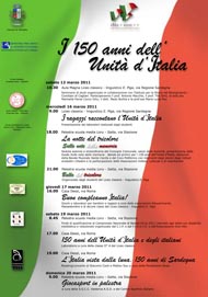 Manifesto iniziative 150 anni Unità d'Italia