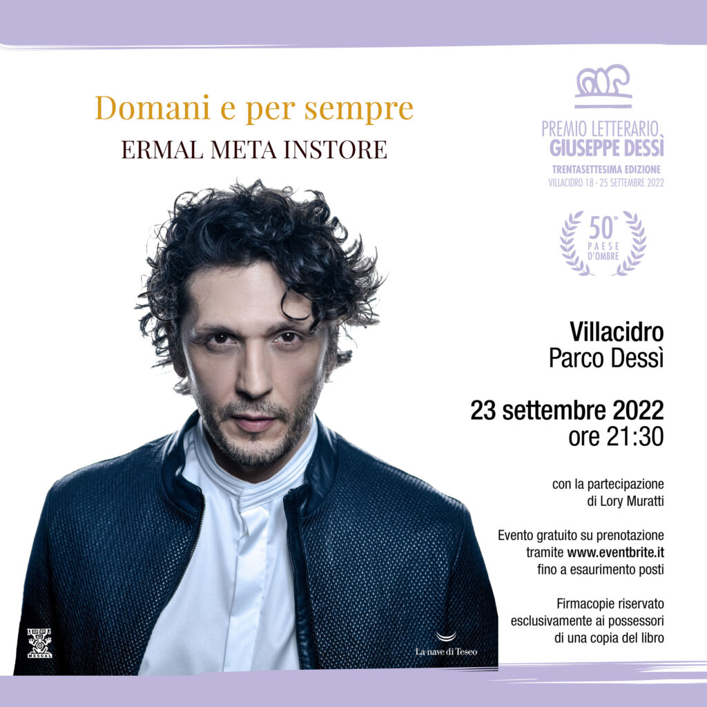 Ermal Meta ospite a Villacidro per il XXXVII Premio Letterario Giuseppe  Dessì